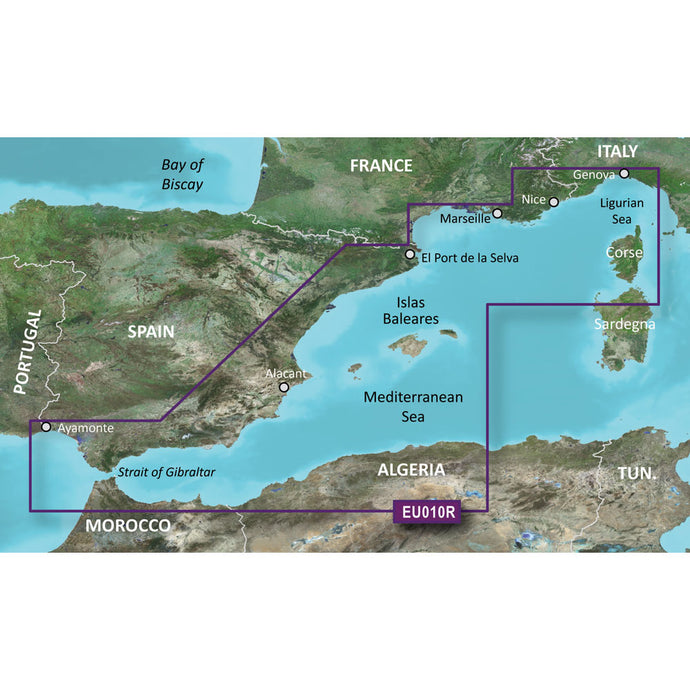 Garmin BlueChart g3 HD - HXEU010R - Spain Mediterranean Coast - microSD/SD [010-C0768-20]